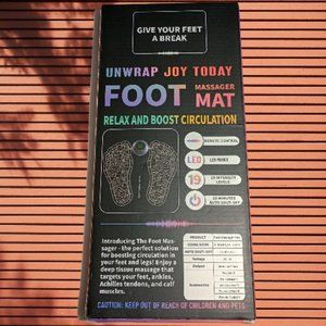 EMS Foldable Foot Massager Mat for Muscles Relaxation, Pain Relief (New in Box)